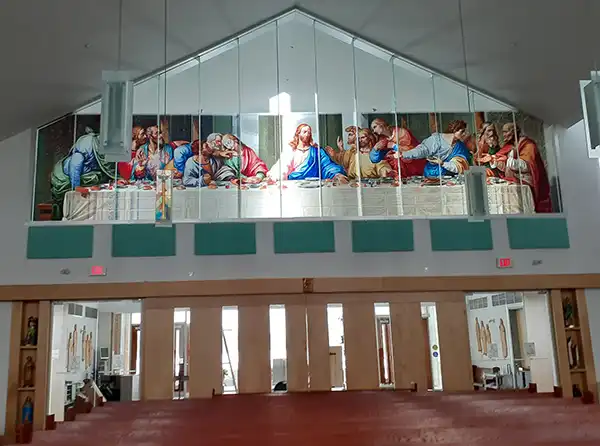 Interior window graphics.